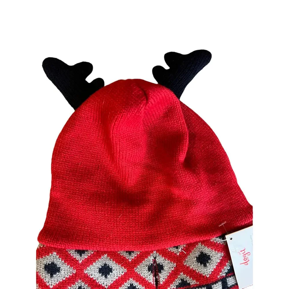 Dog hooded reindeer sweater